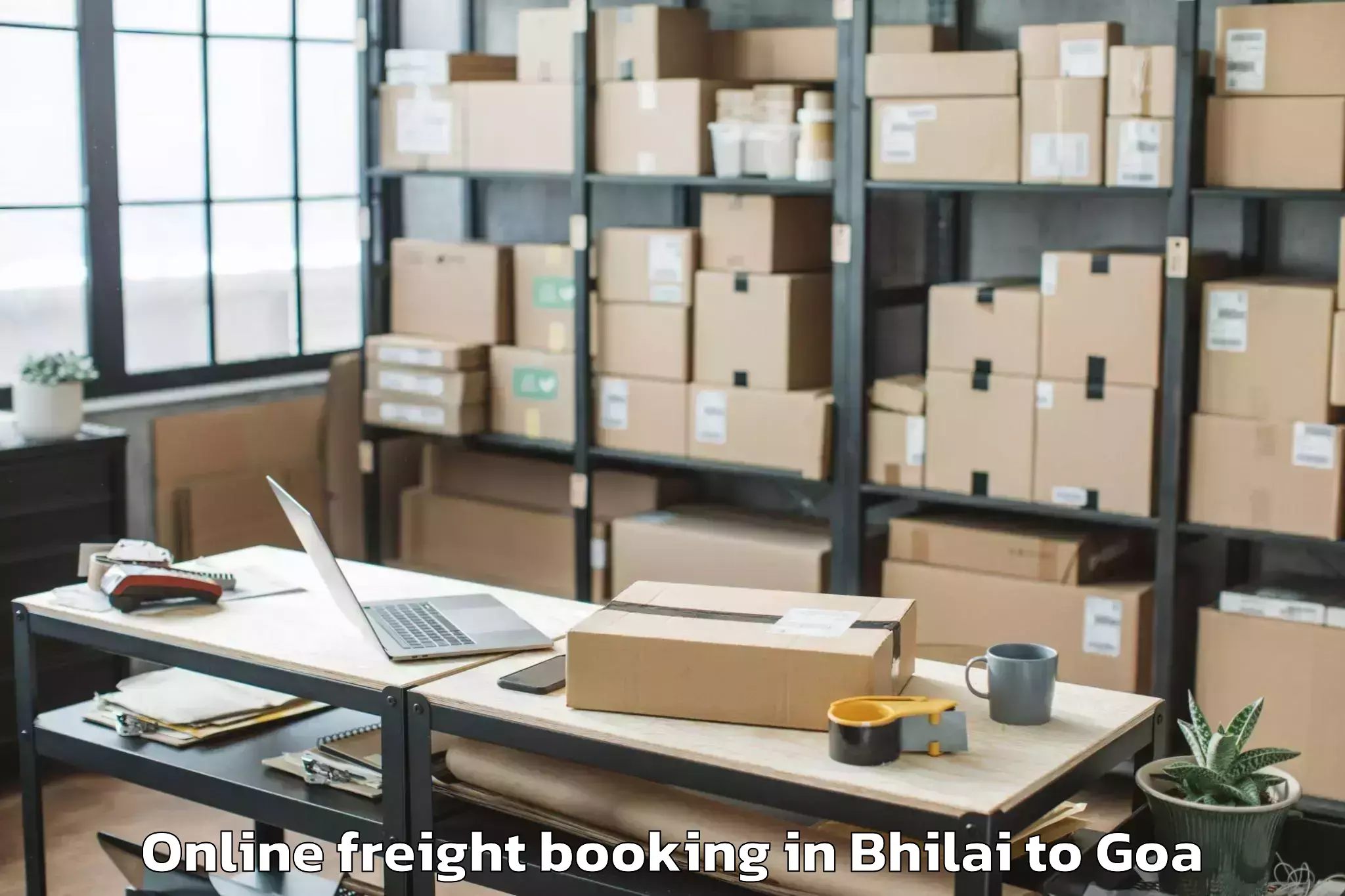 Book Bhilai to Tiswadi Online Freight Booking